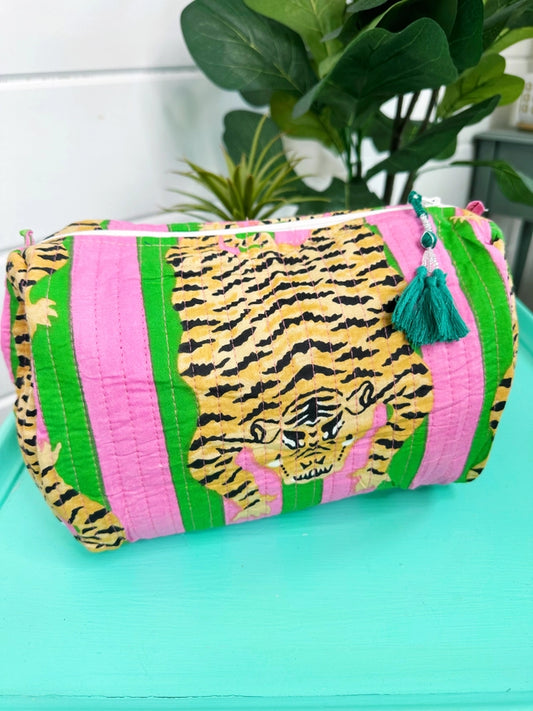 Tiger Glow Cosmetic Bag