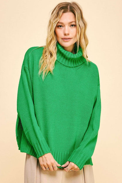 Joyful Feeling Green Sweater