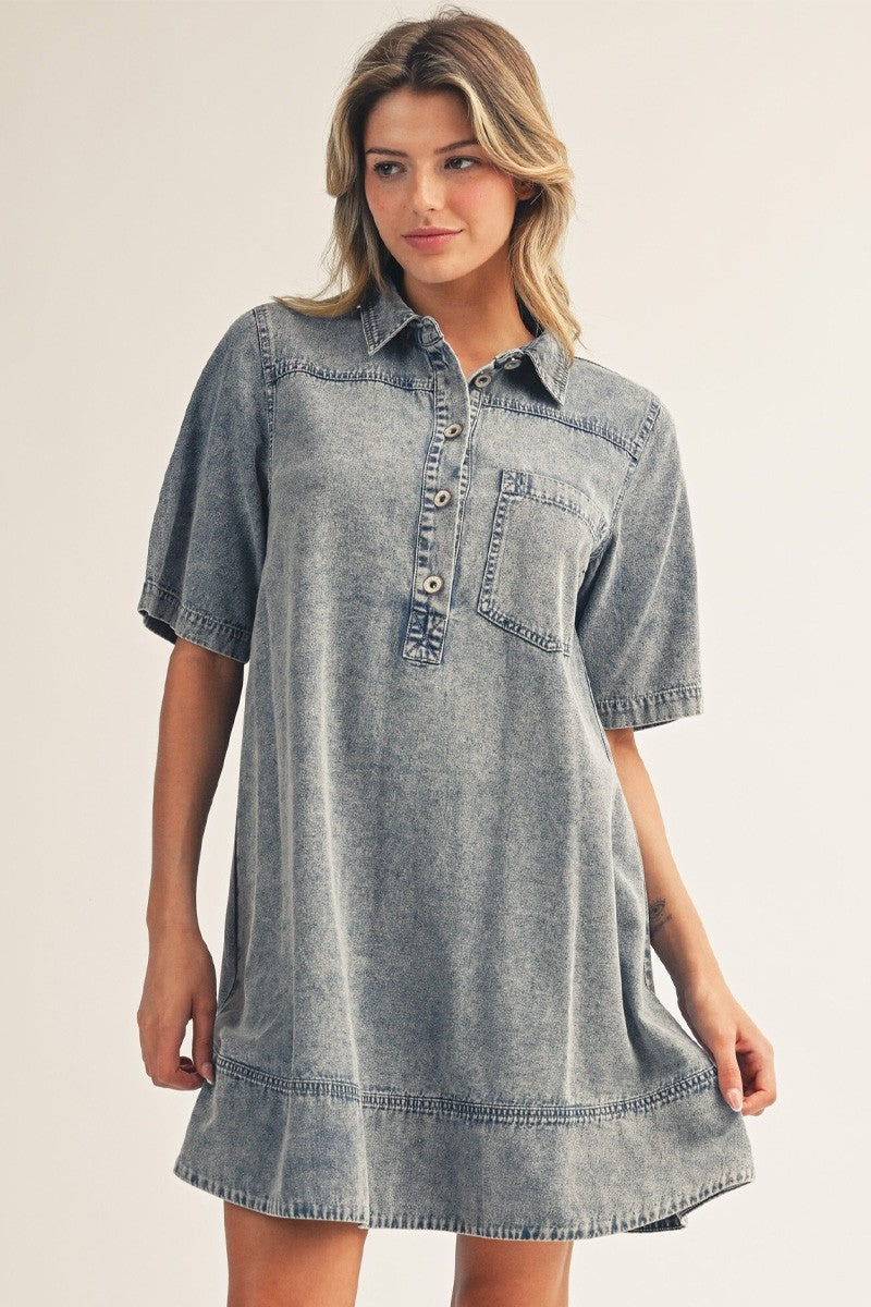 Indigo Utility Dress