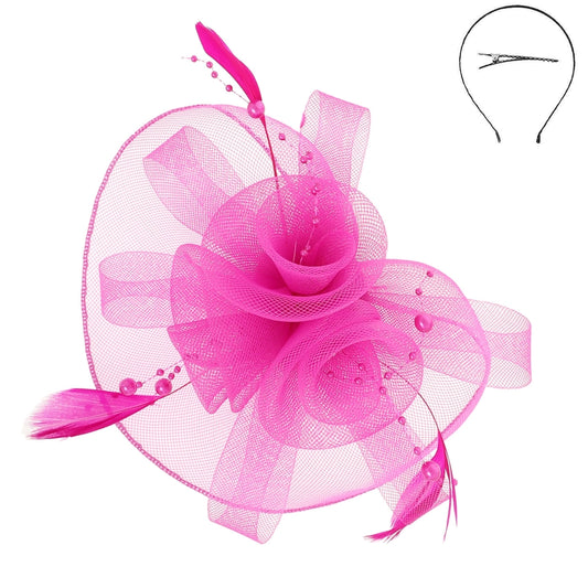 Magnolia Muse Fuchsia Fascinator