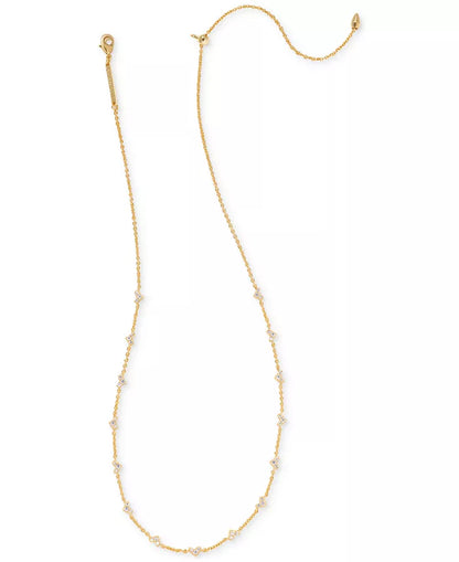 Ari Haven Heart Necklace Gift Set in Gold White Crystal