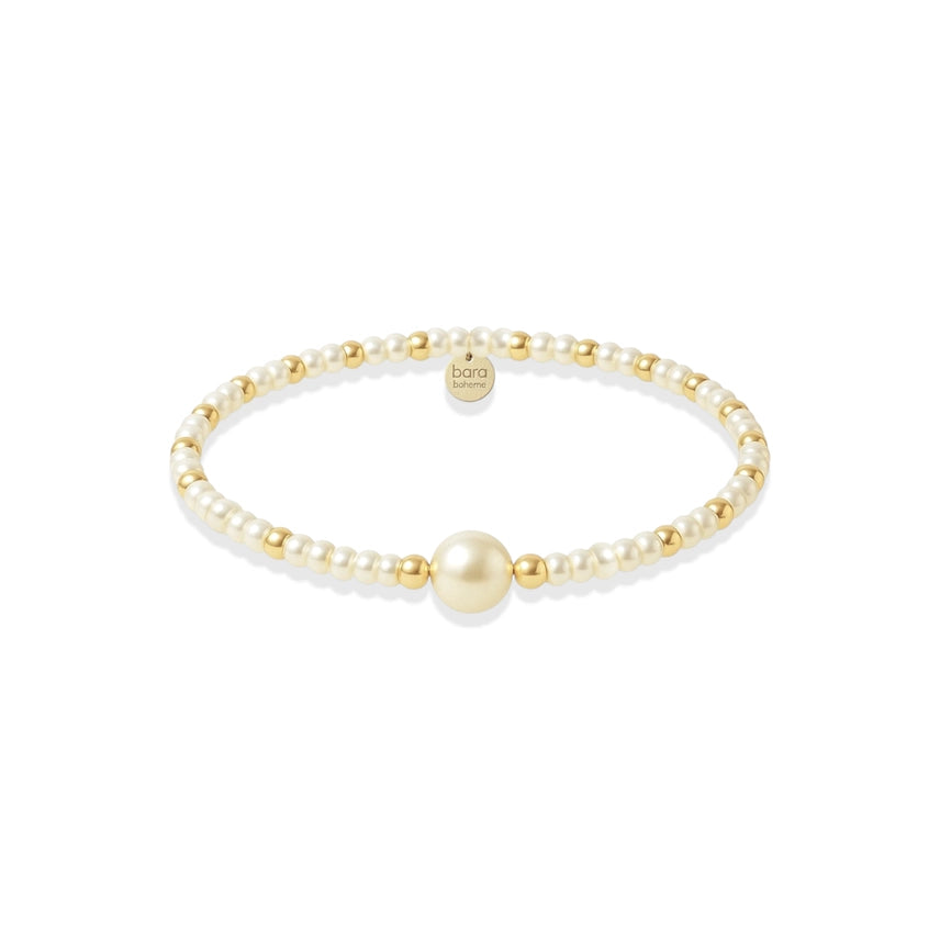 Aria 14K Gold Filled Pearl Beaded Bracelet