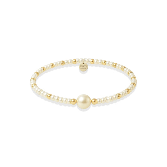 Aria 14K Gold Filled Pearl Beaded Bracelet