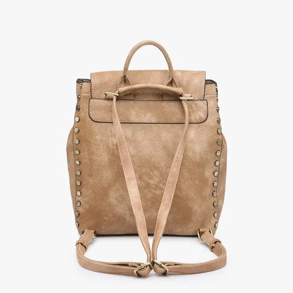 Bex Tan Distressed Backpack