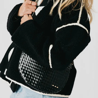 Westlyn Woven Black Belt Bag