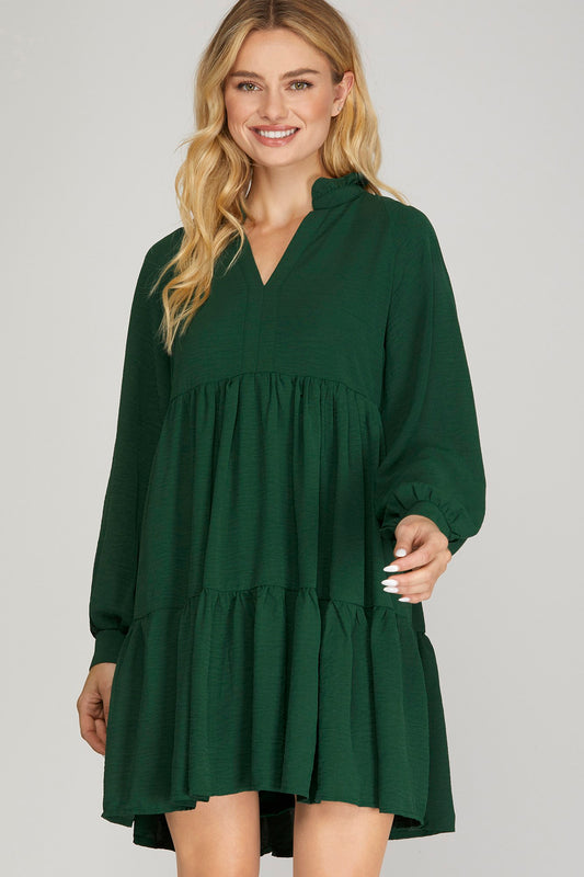 Open Season Green Dress