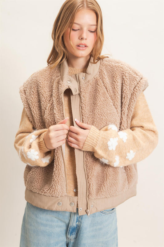 The Ellis Beige Vest