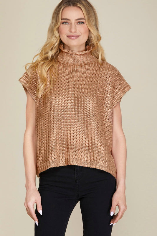 Shine Bright Gold Top
