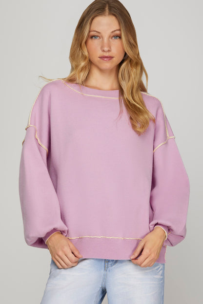 Doing It My Way Lilac Sweater