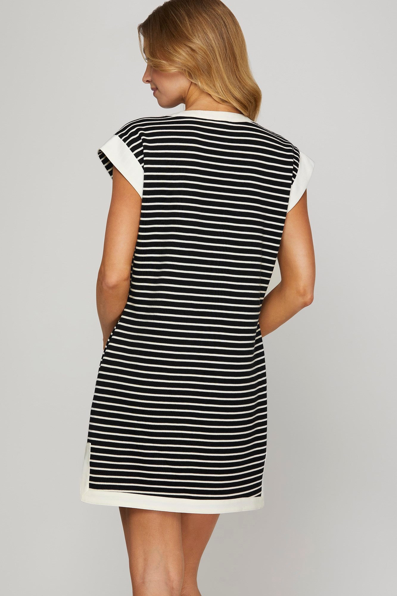 Getting Better Navy Dress