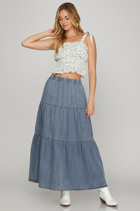 Said in Stride Maxi Skirt