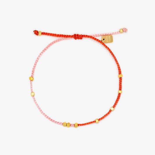 Pink and Red Two-Tone Bracelet