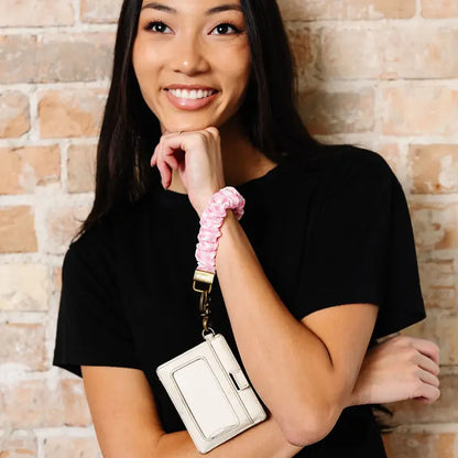 Pink Gingham Keychain