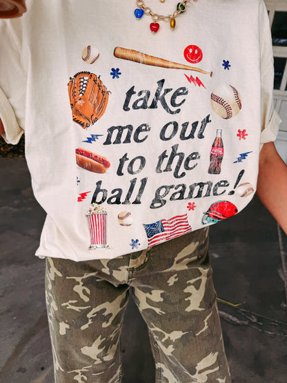 Out To The Ball Game Graphic Tee