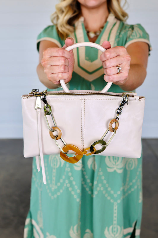 Sable Pale Flax Crossbody With Charm