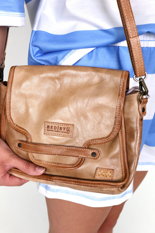 Ceremonious Oats Tan Rustic Handbag