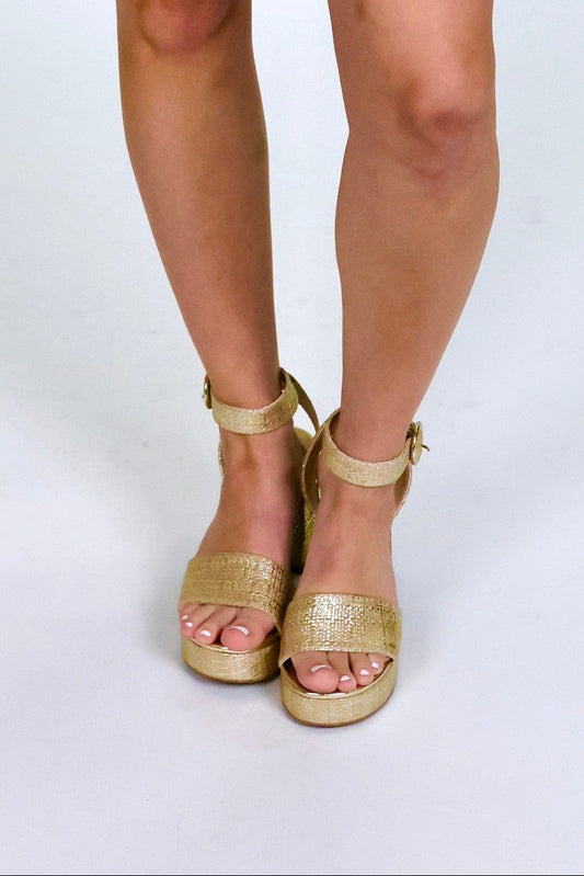 Renee Gold Sandal