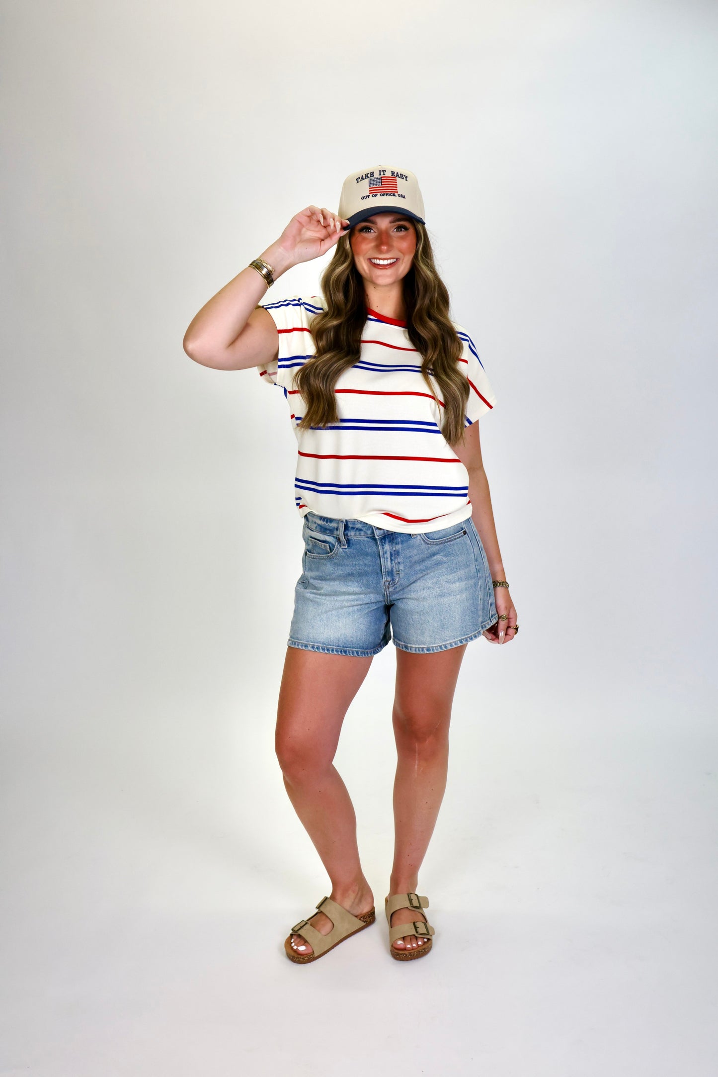 Red, White, & Trendy Top