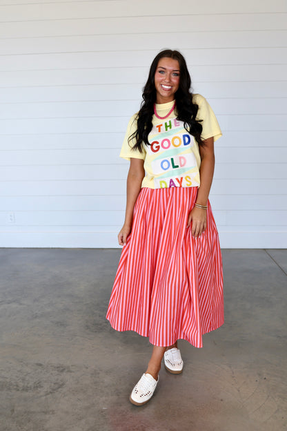 Good Old Days Banner Graphic Tee