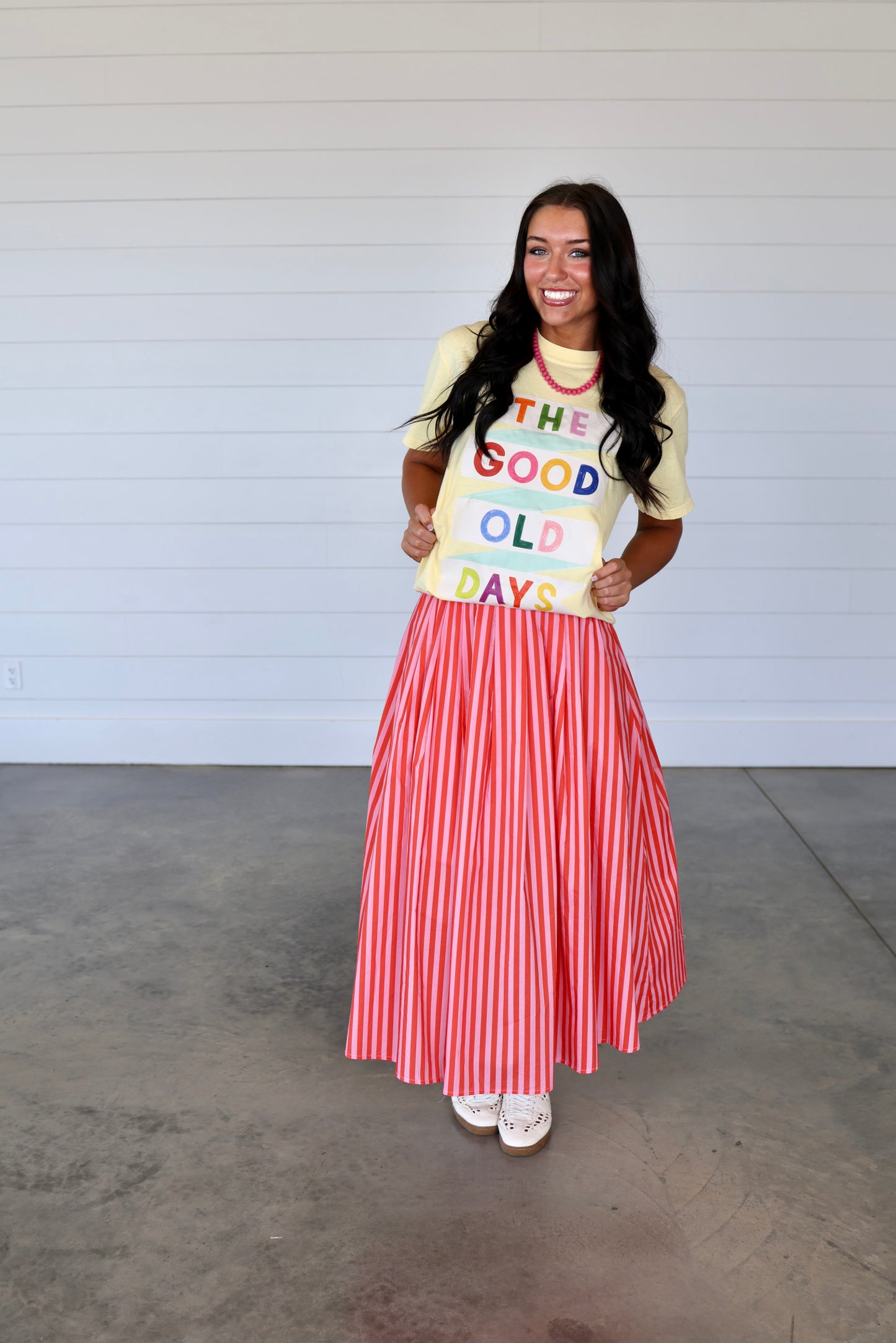 Good Old Days Banner Graphic Tee