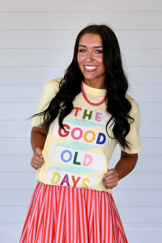 Good Old Days Banner Graphic Tee