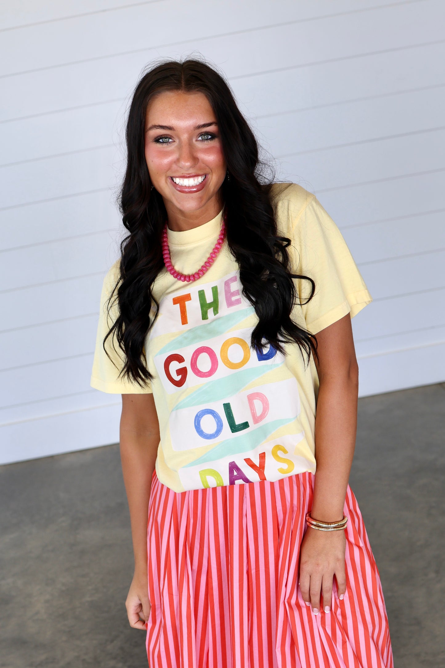 Good Old Days Banner Graphic Tee