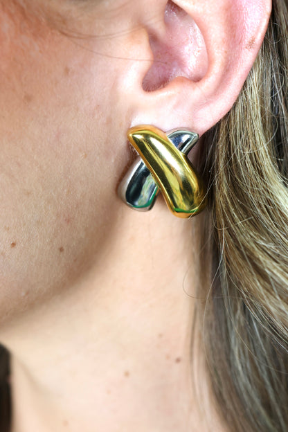 Tiphanie Mixed Metal Earring