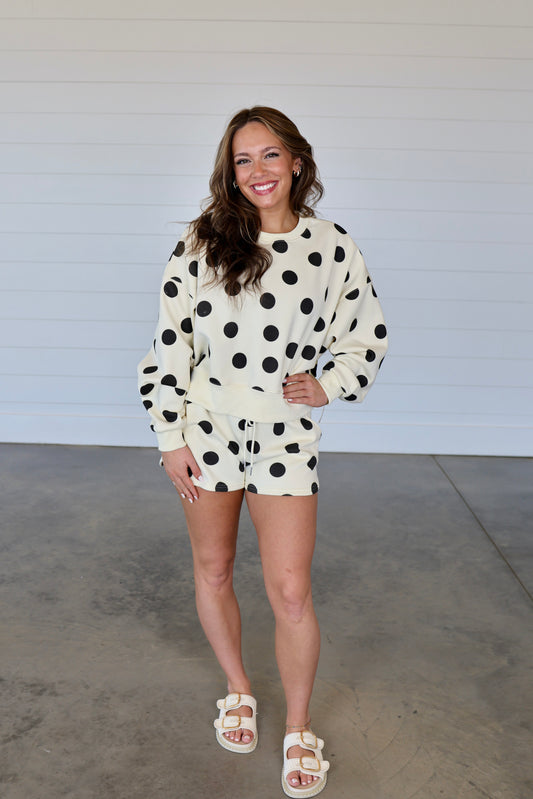 Polka Dots Sweatshirt
