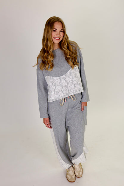 Sunday Best Heather Grey Lounge Set