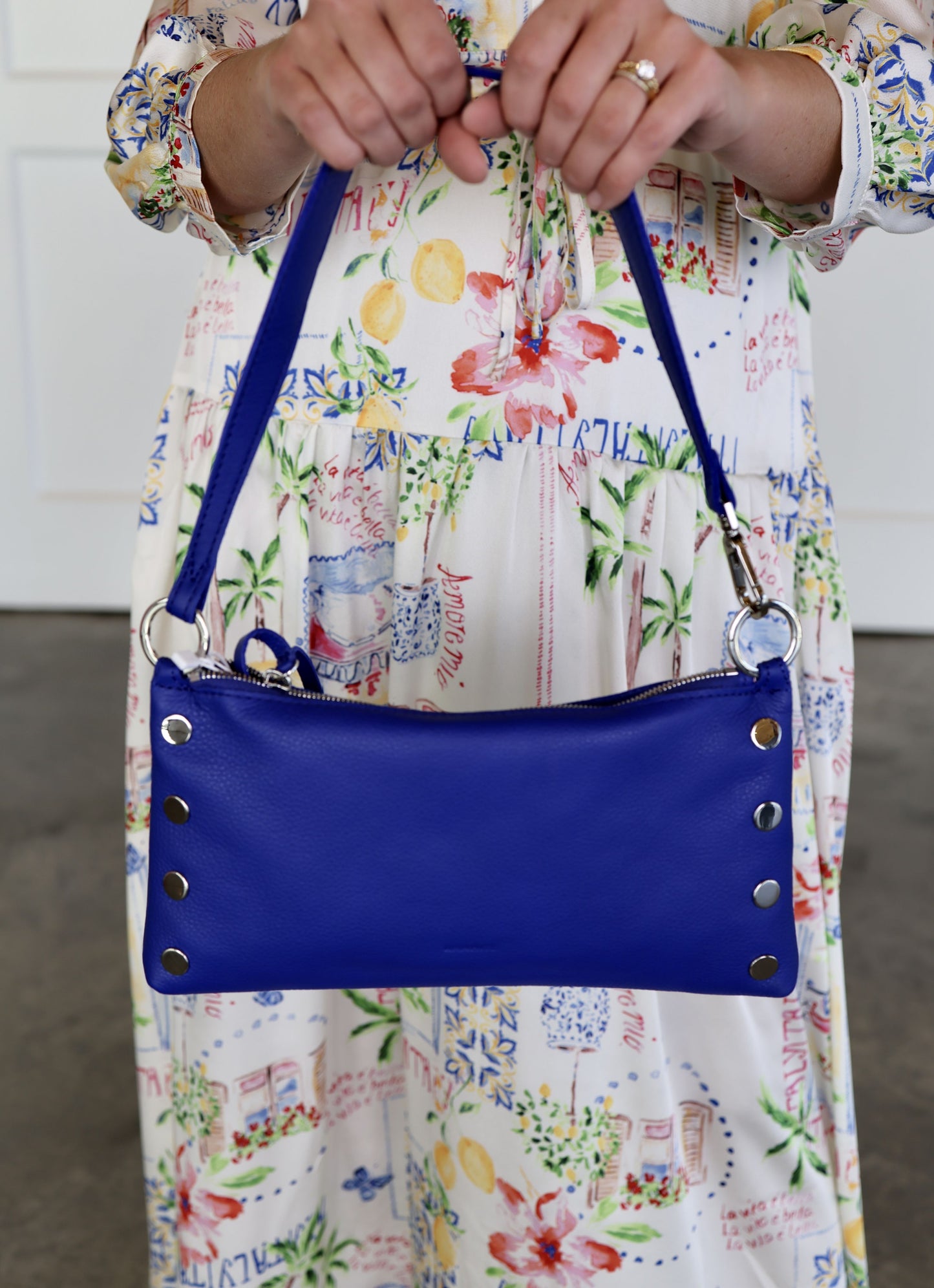 Kyle Deep Water Silver Handbag