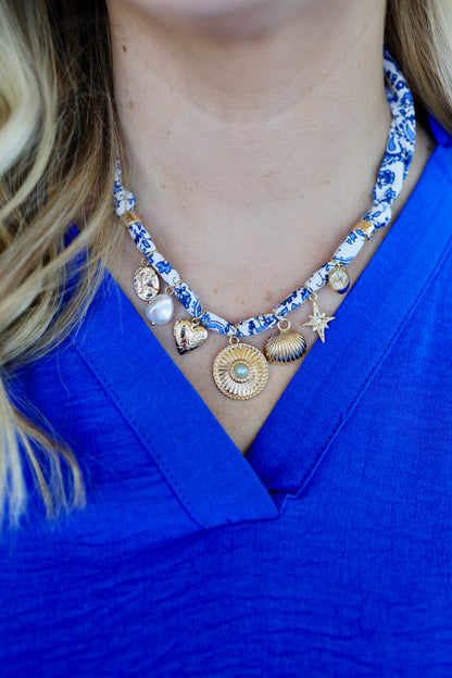 Small Treasure Scarf Necklace