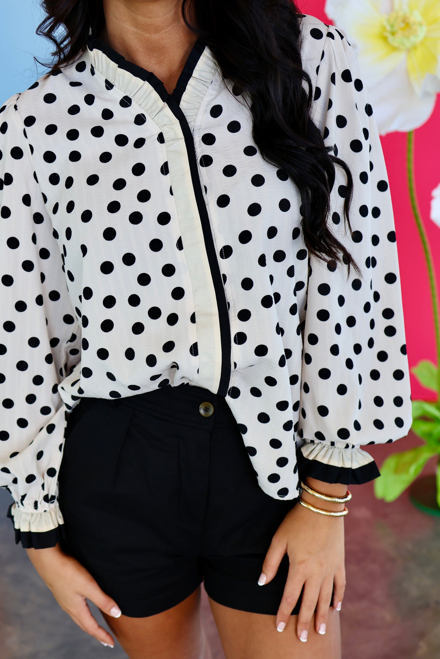 Midnight Frill Top