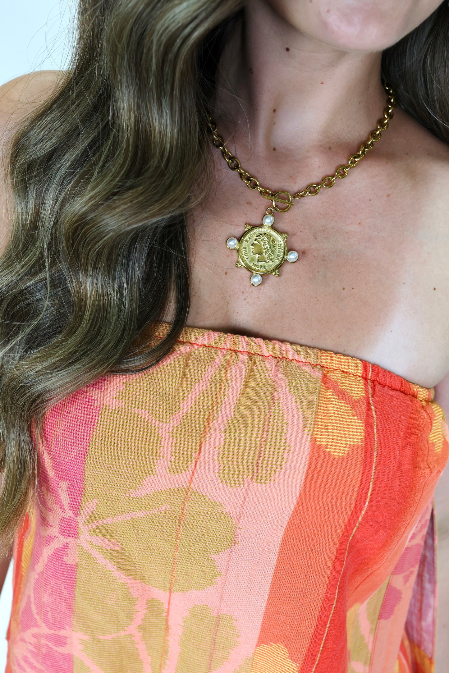 Pearl Coin Necklace