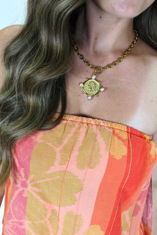 Pearl Coin Necklace
