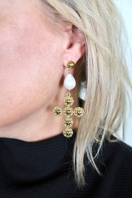 Holy Chic Pearl Drop Earrings