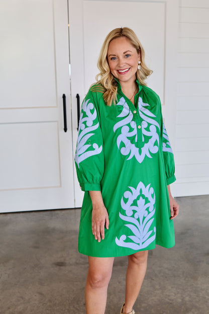 Baroque Floral Dress