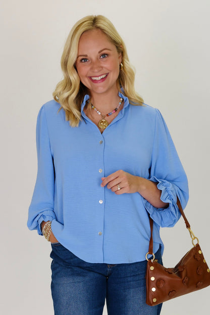 One True Love Blue Top