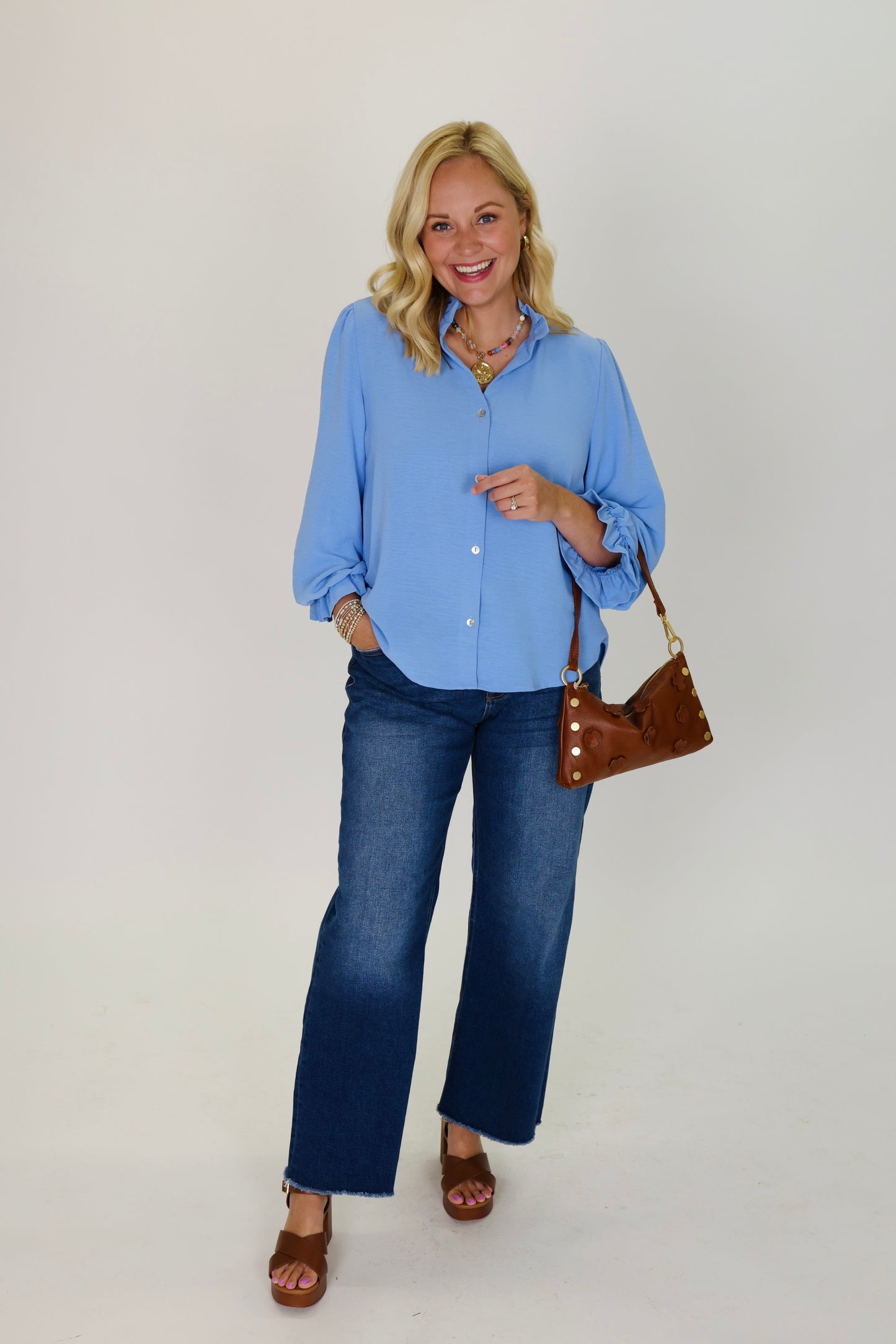 One True Love Blue Top