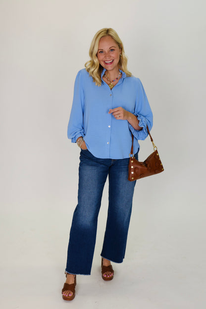 One True Love Blue Top