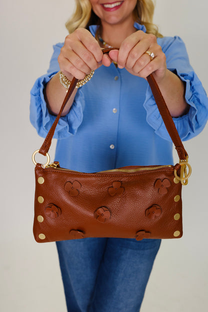 Kyle Small Sienna Flora/Brushed Gold Handbag