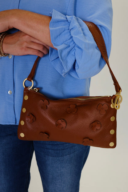 Kyle Small Sienna Flora/Brushed Gold Handbag