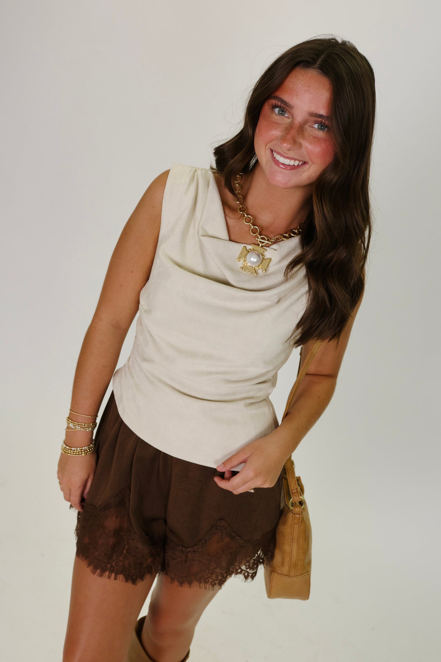 All For It Brown Shorts