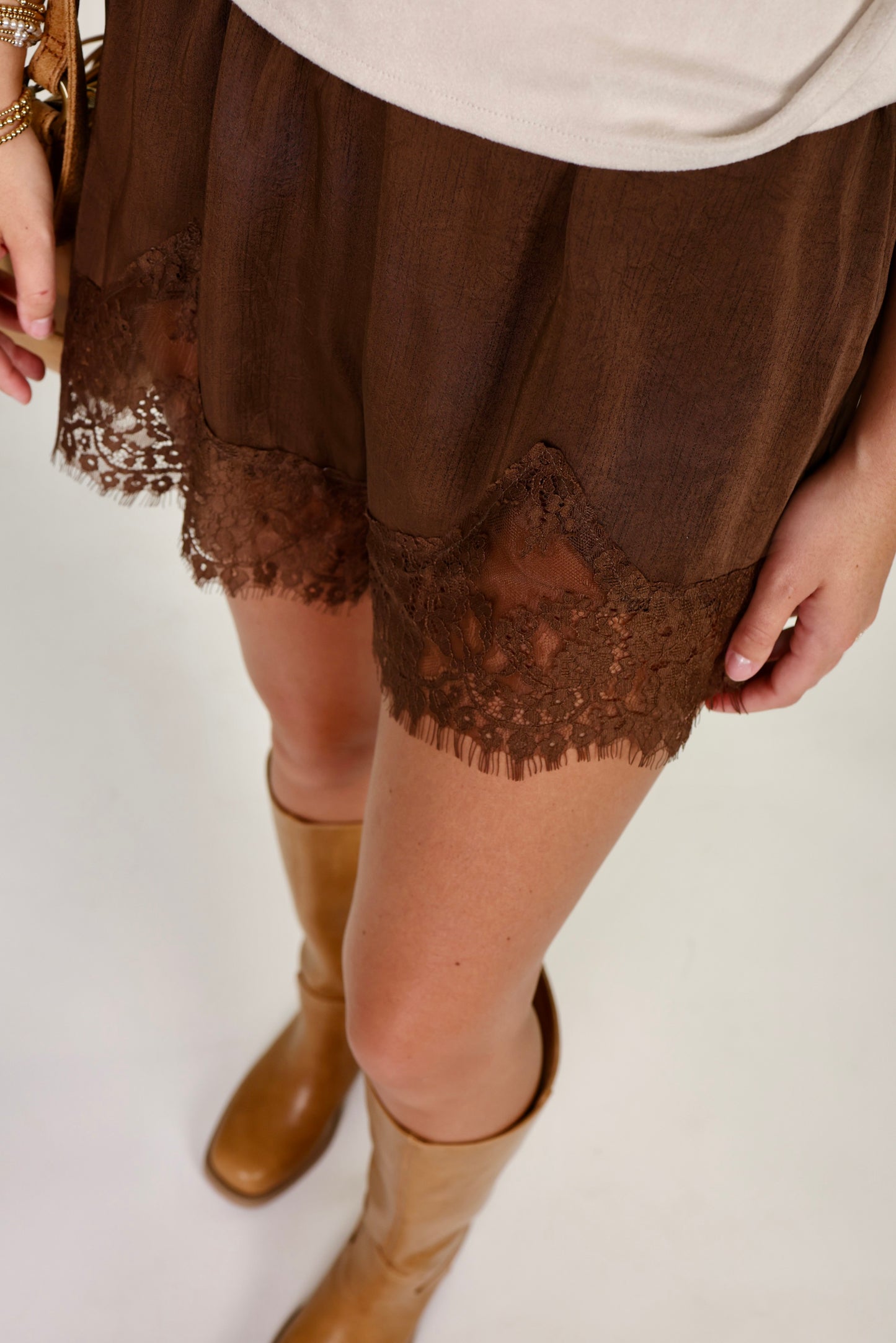 All For It Brown Shorts