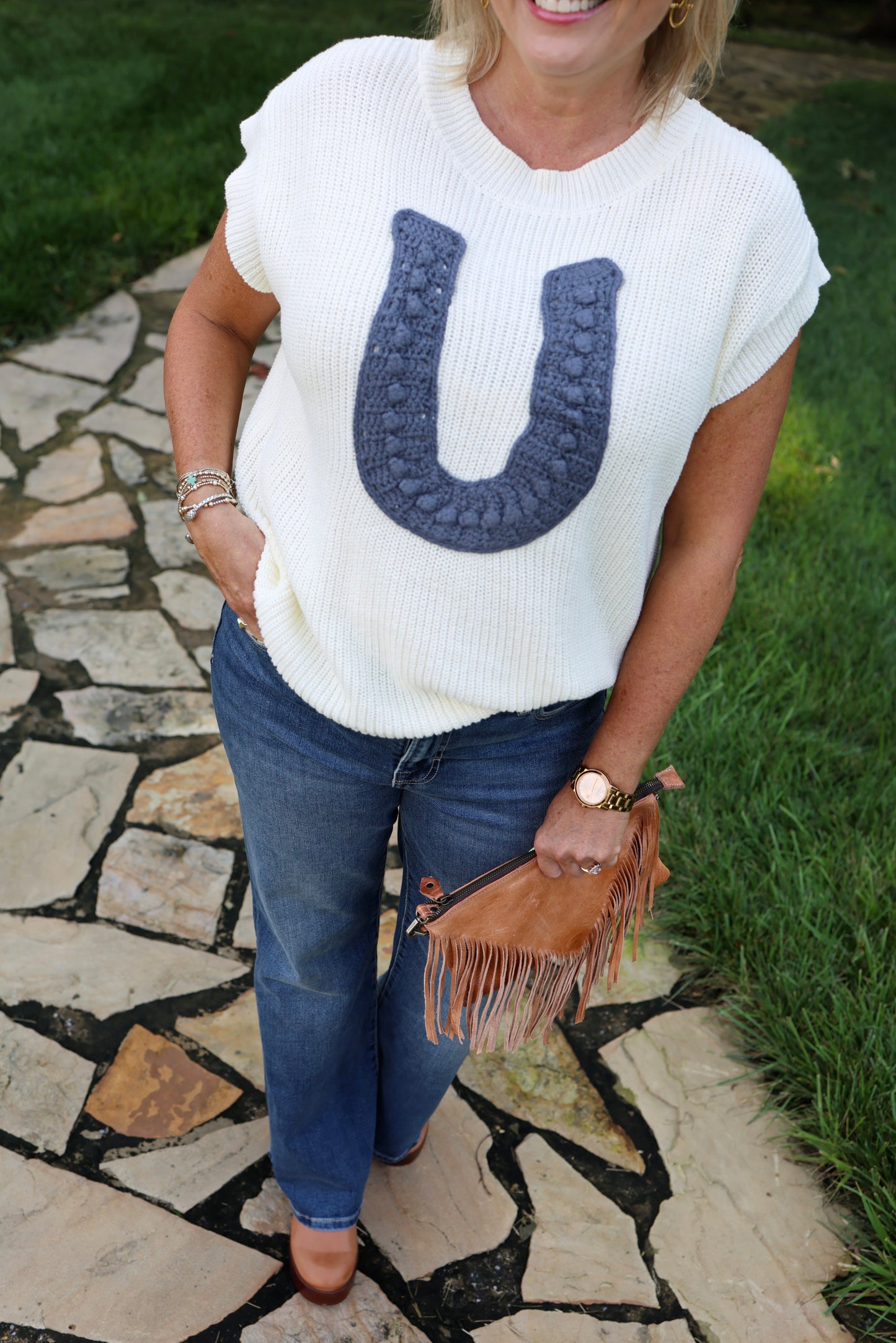 Holding the Reins Sweater Vest