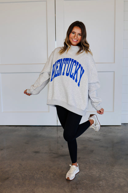 Kentucky & Ky Reversible Grey Sweatshirt