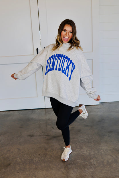 Kentucky & Ky Reversible Grey Sweatshirt