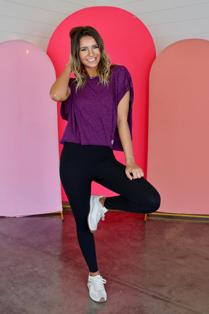 My Time Black Cherry Tee