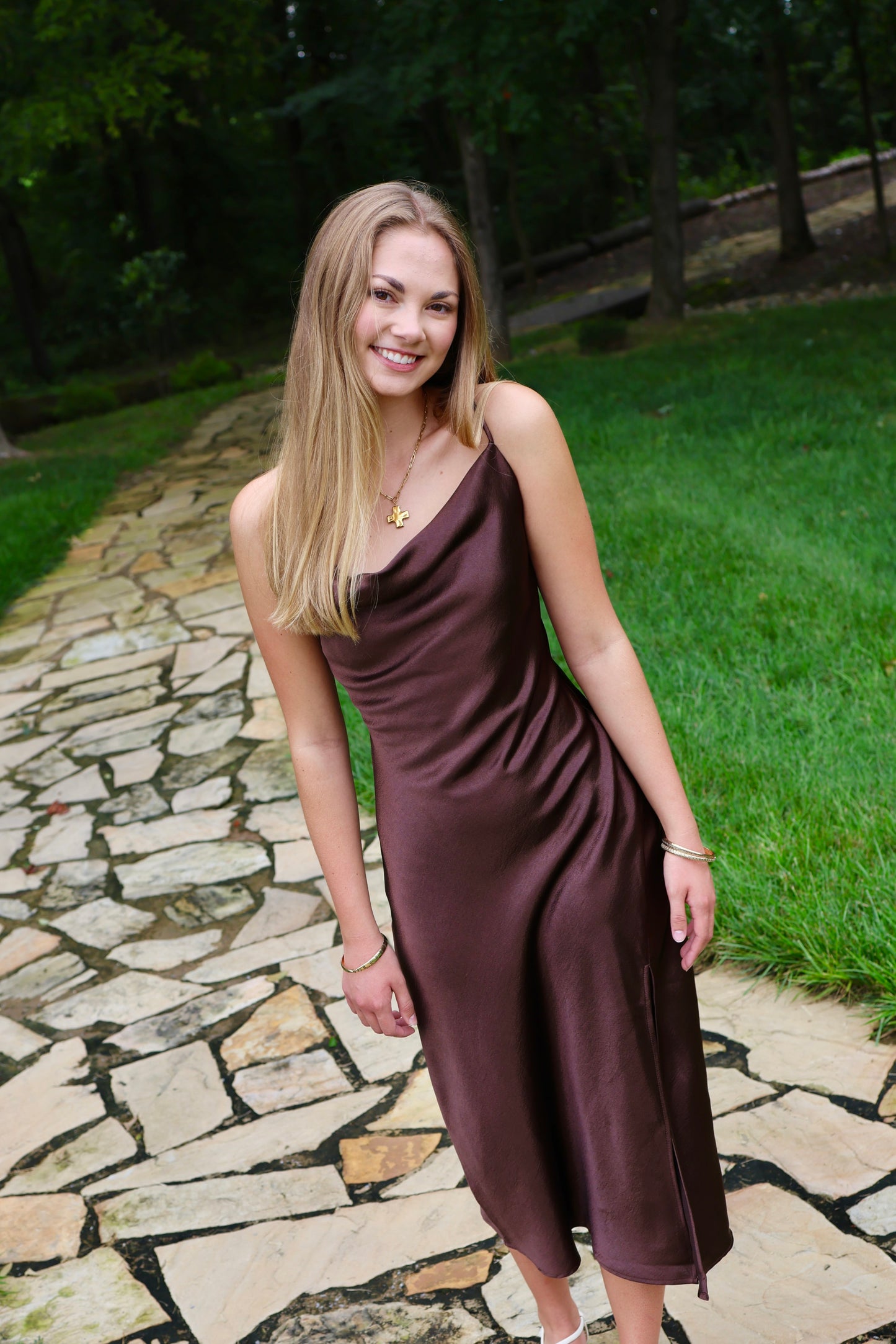 Poetic Charm Dark Brown Dress