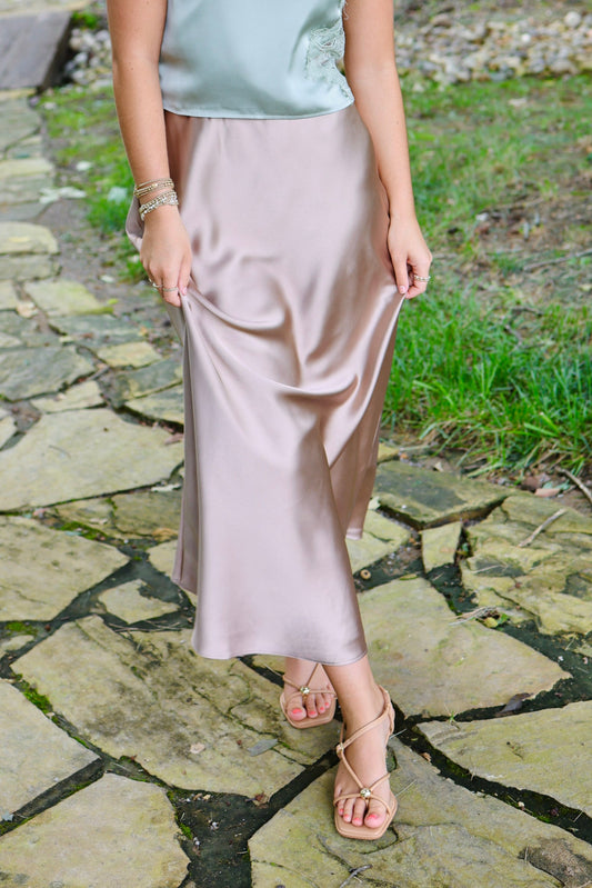 Classic Elegance Dark Taupe Skirt