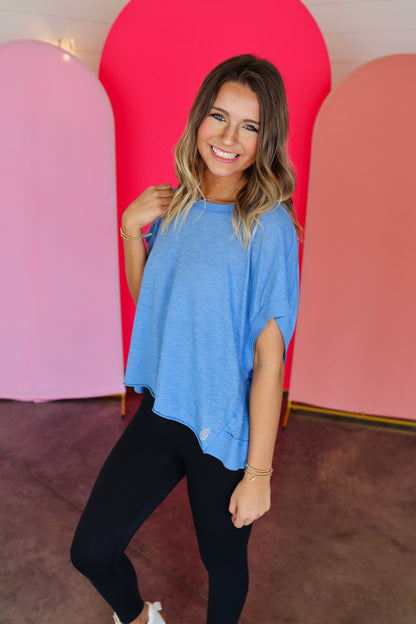 My Time Denim Blue Tee